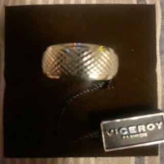 Anillo Viceroy Acero Diseño Cuadros