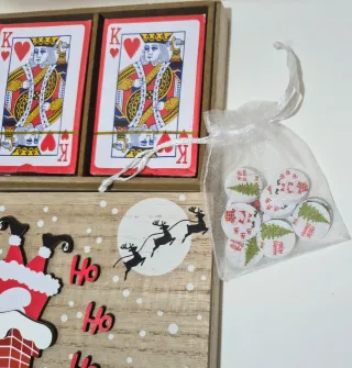 Set Carte da Gioco e Pedine Natalizie