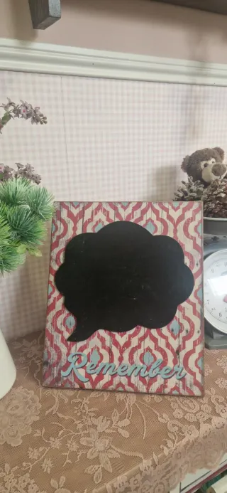 Cuadro tipo pizarra decorativo Remember
