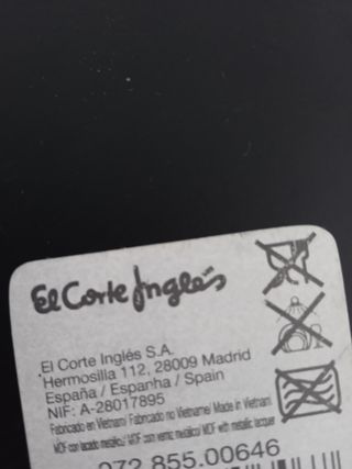 Bandeja madera y pan de oro. El Corte inglés