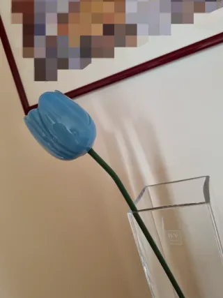 Vaso in vetro soffiato artigianale