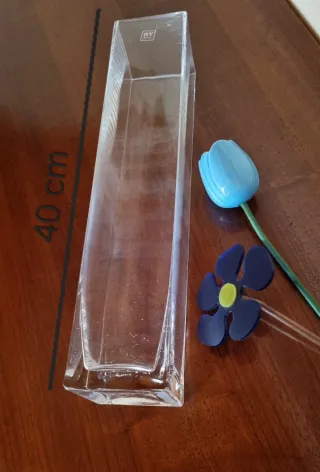 Vaso in vetro soffiato artigianale