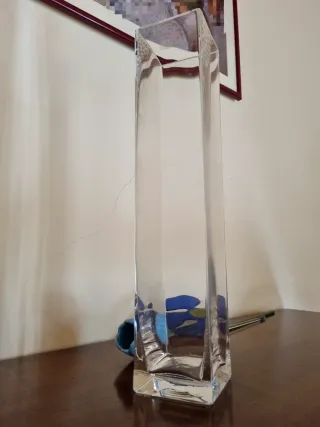 Vaso in vetro soffiato artigianale