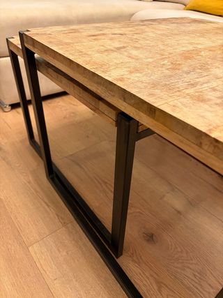 2 mesas auxiliares de salón