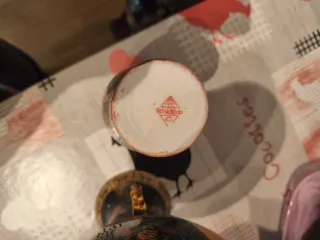 Lote 2 jarrones Satsuma chinos porcelana