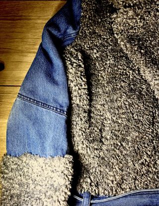 Chaqueta Teddy Borreguito Denim Vintage