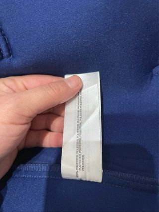 Abrigo azul marino poliéster sin estrenar