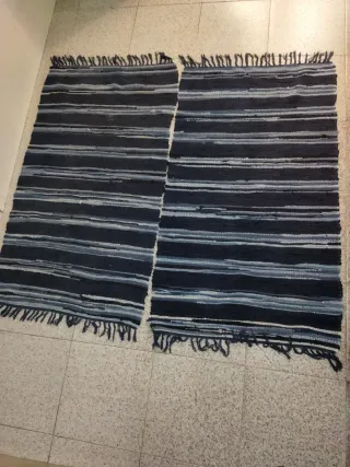 Jarapas Azules Y Grises De Tela