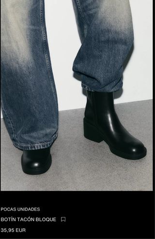 Botines negros Zara