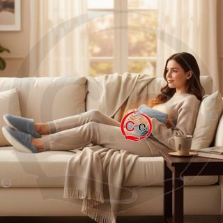 Scaldamani Elettrico e Pantofole Grigie