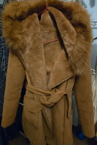 Abrigo reversible Salsa marrón