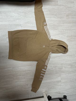 Sudadera Adidas Marrón con Logo