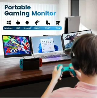 Extensor triple pantalla portátil 14"