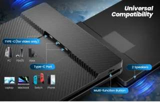 Extensor triple pantalla portátil 14"