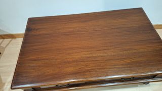 Mesa de centro madera maciza castaño