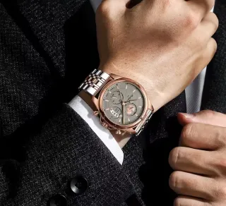 Reloj NIBOSI Hombre Oro y Plata