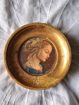 Quadretto Fiorentino con cornice dorata