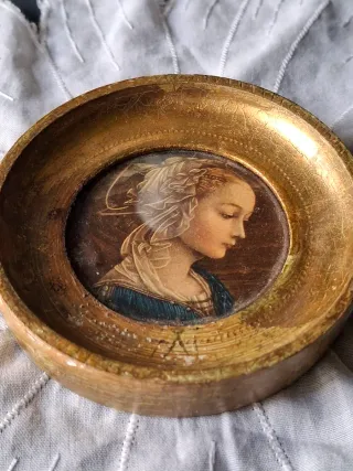 Quadretto Fiorentino con cornice dorata