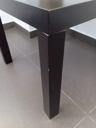 Mesa Ikea Lack Negra Madera