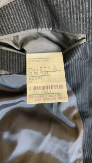 Traje Hugo Boss Gris Rayas Finas