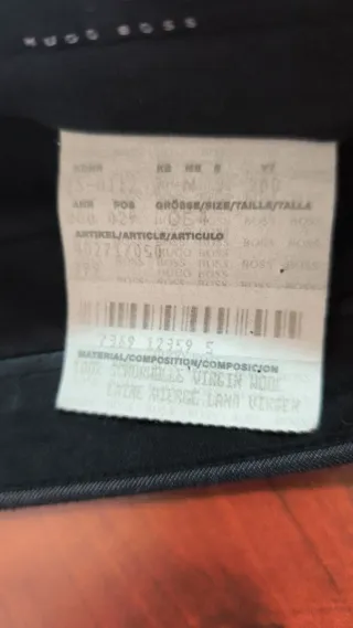 Traje Hugo Boss Gris Rayas Finas