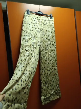 Pantaloni lunghi fantasia animalier