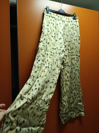 Pantaloni lunghi fantasia animalier