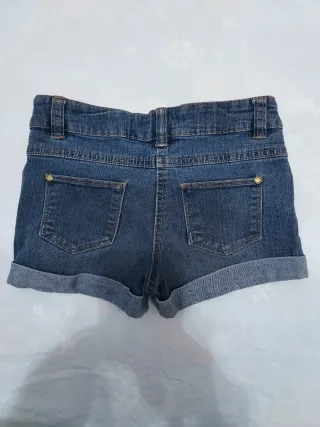 Pantalones cortos vaqueros azules