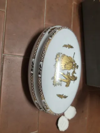 Porcellana di Limoges Uovo Decorato Oro