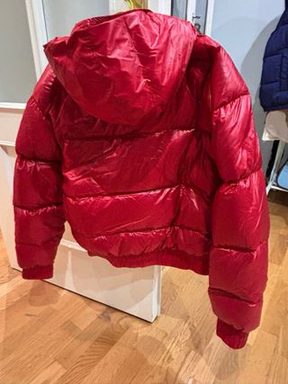 Plumas El Ganso Mujer Rojo Brillante Corto