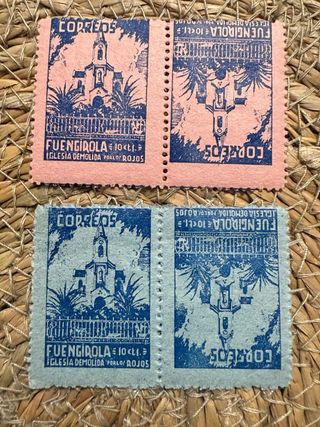 Francobolli rari di Fuengirola invertiti della guerra civile