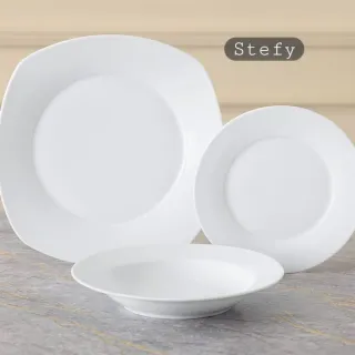 Set 18 piatti Stefy in ceramica