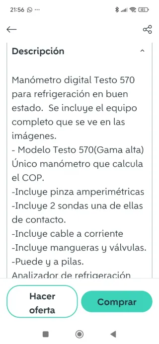 Manómetro Testo 570