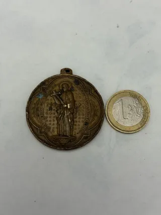 Medalla religiosa ángel guardián