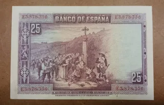 Billete 25 Pesetas 1928 Calderón de la Barca