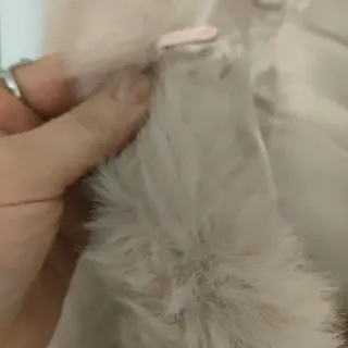 Chaleco de pelo rosado talla xl