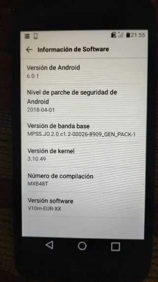 Móvil LG K4 M160 Negro