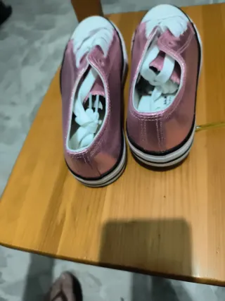 Zapatillas mujer rosa y blanco