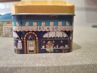 Lote 5 Cajitas Metálicas Tiendas