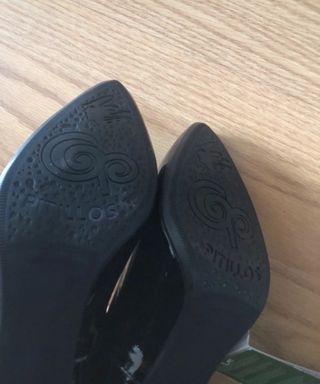 Zapatos de tacón Pitillos negros charol