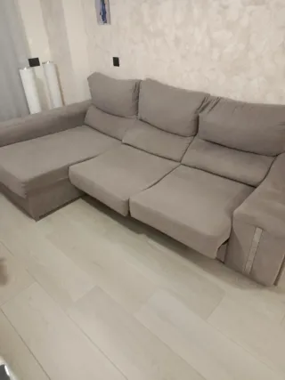 Sofá modular gris claro