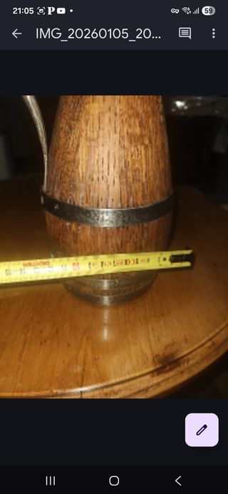 Jarra Cerveja Madeira Vinho Cidra com 100 anos