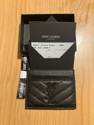 Porta carte Saint Laurent nero