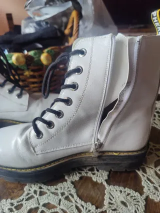 Botines blancos talla 40