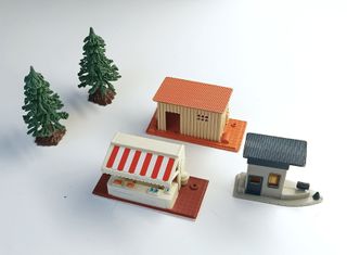 Lotto New-Ray 1995 Accessori Treno Vintage 5pz