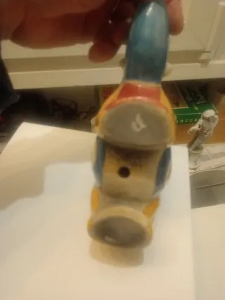 Rino in terracotta Raku