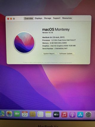 Macbook Air 13 2017 Plata