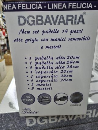 Set Padelle DGBAVARIA Antiaderenti + 5 Mestoli