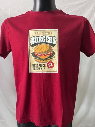 T-shirt Burgers Vermelha