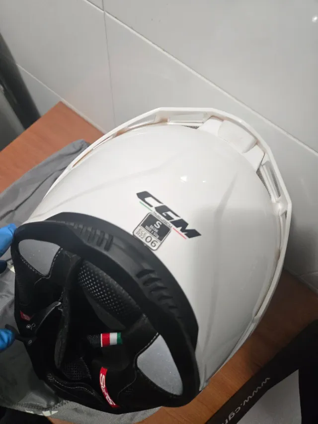 Casco CGM Full Face 363A Shot Mono Blanco Talla S